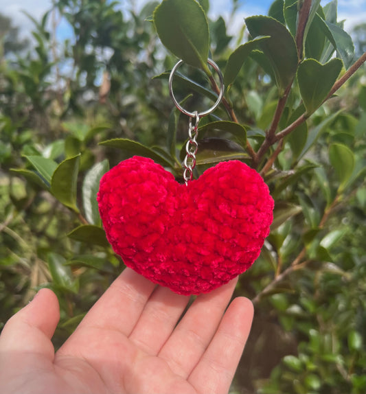 Red heart keychain❤️